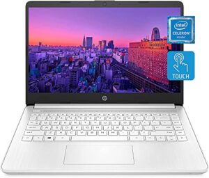 hp stream 14inch hd touchscreen display laptop, intel celeron n4020 processor, 8gb ddr4 memory, 128gb storage (64gb emmc+64gb card), wifibluetooth,1-year microsoft 365,win 10 s, snow white|tgc bundle