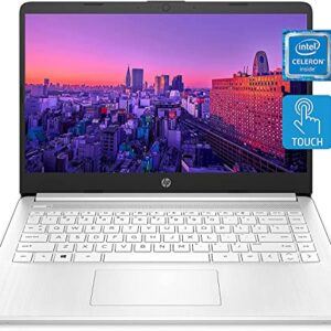 HP Stream 14inch HD Touchscreen Display Laptop, Intel Celeron N4020 Processor, 8GB DDR4 Memory, 128GB Storage (64GB eMMC+64GB Card), WiFiBluetooth,1-Year Microsoft 365,Win 10 S, Snow White|TGC Bundle