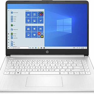 HP Stream 14inch HD Touchscreen Display Laptop, Intel Celeron N4020 Processor, 8GB DDR4 Memory, 128GB Storage (64GB eMMC+64GB Card), WiFiBluetooth,1-Year Microsoft 365,Win 10 S, Snow White|TGC Bundle