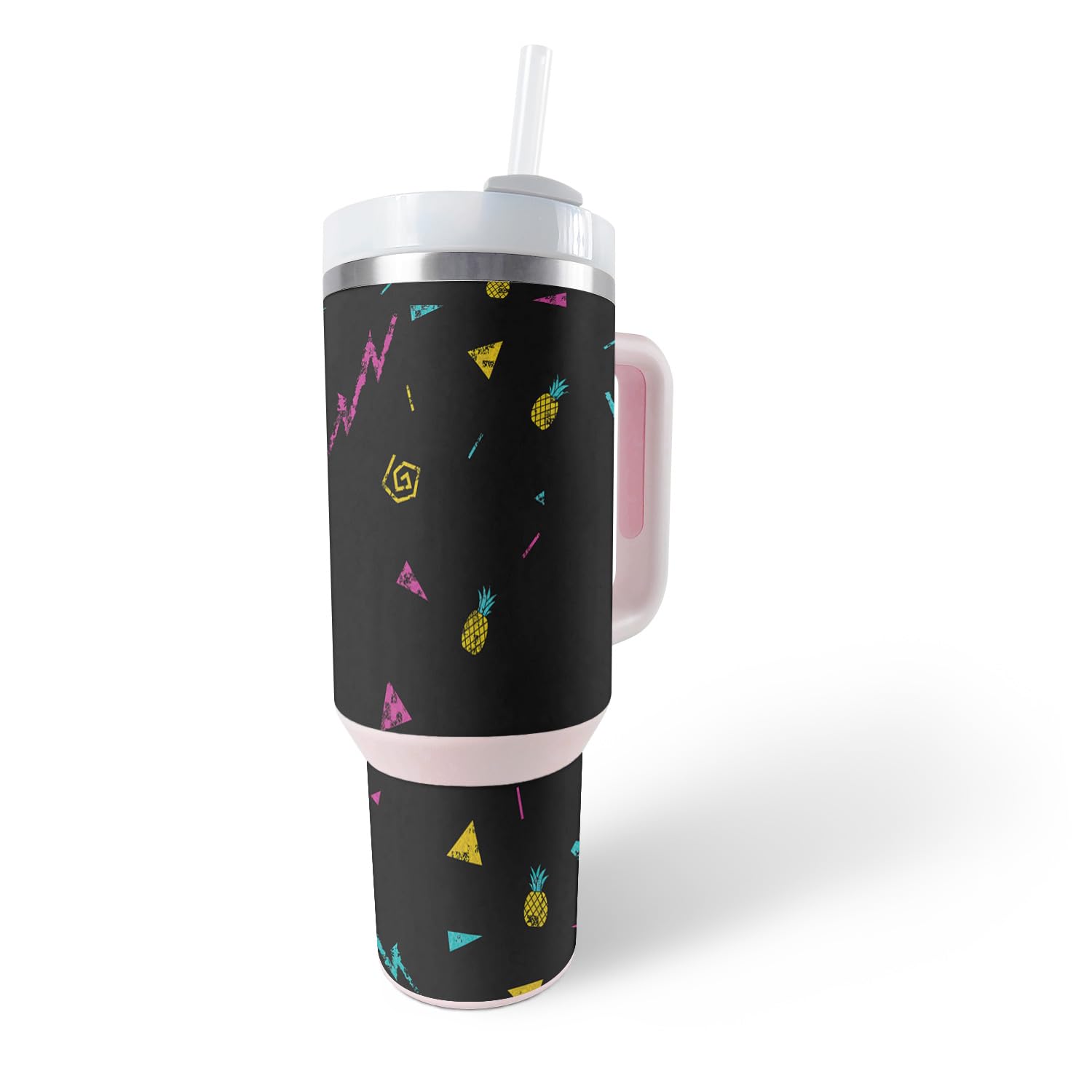 MightySkins Skin Compatible With Stanley The Quencher H2.0 FlowState 40 Oz Tumbler - Magic Pineapple | Protective, Durable, and Unique Vinyl Decal wrap cover | Easy To Apply, Remove, and Change Styles