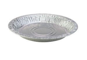 d & w fine pack 9-5/8" rim to rim disposable aluminum pie pans #11042 - case of 500