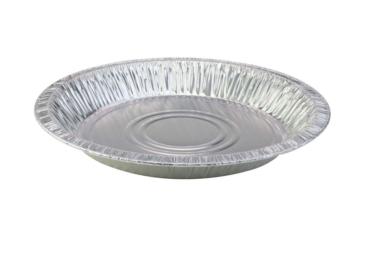 D & W Fine Pack 9-5/8" Rim to Rim Disposable Aluminum Pie Pans #11042 - Case of 500