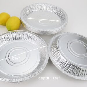 D & W Fine Pack 9-5/8" Rim to Rim Disposable Aluminum Pie Pans #11042 - Case of 500