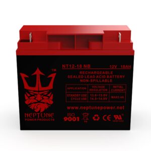 Neptune Power Products Replacement for CruzIn Cooler 500 Watt 12V 18Ah SLA Electric Scooters Battery - 2 Pack
