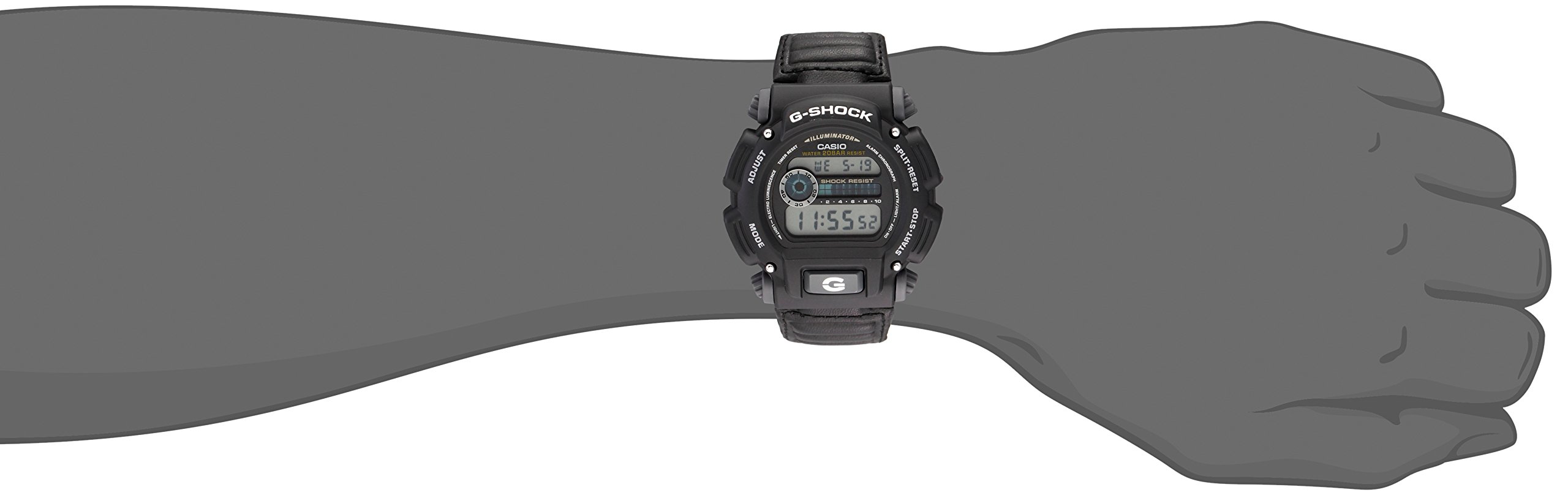 Casio Men's DW-9052V-1CR G-Shock Digital Display Quartz Grey Watch, Black/Grey (DW9052V-1)