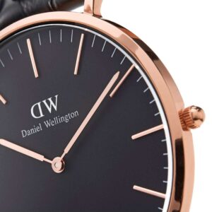 Daniel Wellington Classic Cornwall 40mm Men's Watch, DW Classic Fabric (Polyester) Rose Gold Watch for Men