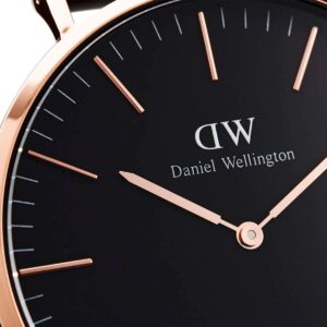 Daniel Wellington Classic Cornwall 40mm Men's Watch, DW Classic Fabric (Polyester) Rose Gold Watch for Men