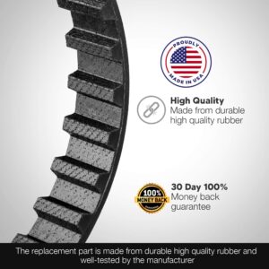 Measuring Wheel Drive Belts Set of 3 Fits - Dura Wheel Dw Pro Measuring Wheel - High Strength Rubber Belts - Replacement Drive Belt - Made in the USA - Toothed Drive Belt