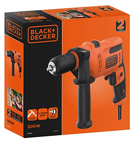 Black & Decker BEH200-QS BEH200-QS-Taladro Percutor 500W