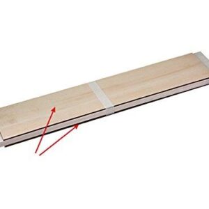 Dancing Wings Hobby AAA+ Balsa Wood Sheet Special for RC Airplane and Boat Model DIY Balsa Wood Sheet Pieces 1.5mm (Thickness) 500mm(Long) 100(Wide) mm (LS-QM-10-002)