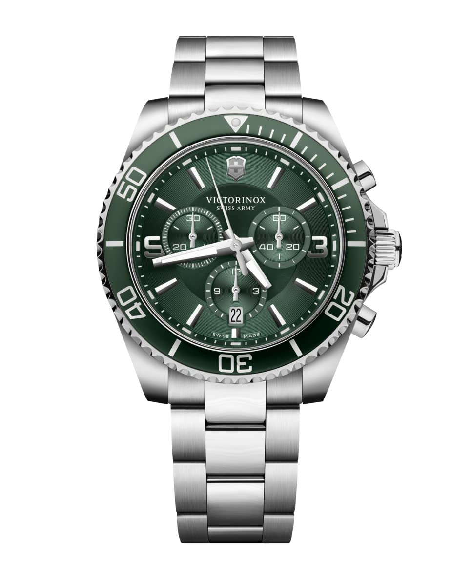 Victorinox Men's Does not Apply Maverick Chrono Green DIAL, ARMYS Quartz Watch