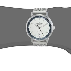 Hamilton Watch American Classic Intra-Matic Swiss Automatic Watch 40mm Case, Beige Dial, Silver Stainless Steel Bracelet (Model: H38425120)