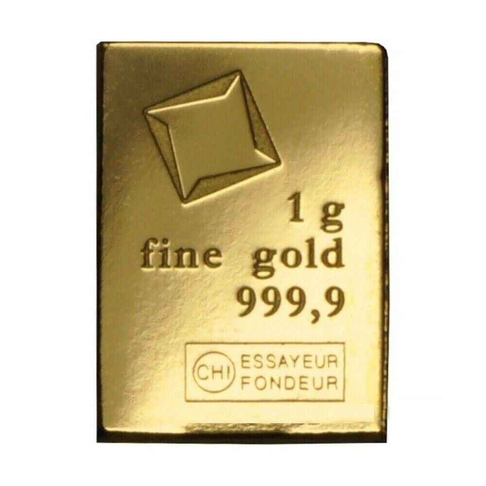 Valcambi 1gram Combibar .999 Fine Gold Bar