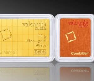 Valcambi 1gram Combibar .999 Fine Gold Bar