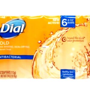 Dial Antibacterial Soap Bar, Gold, 6 Count (Pack of 2)