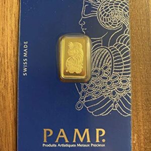 CERTIFIED 24KT YELLOW GOLD 2.5G MADE IN SWISS SUISSE PAMP COIN BAR #26702