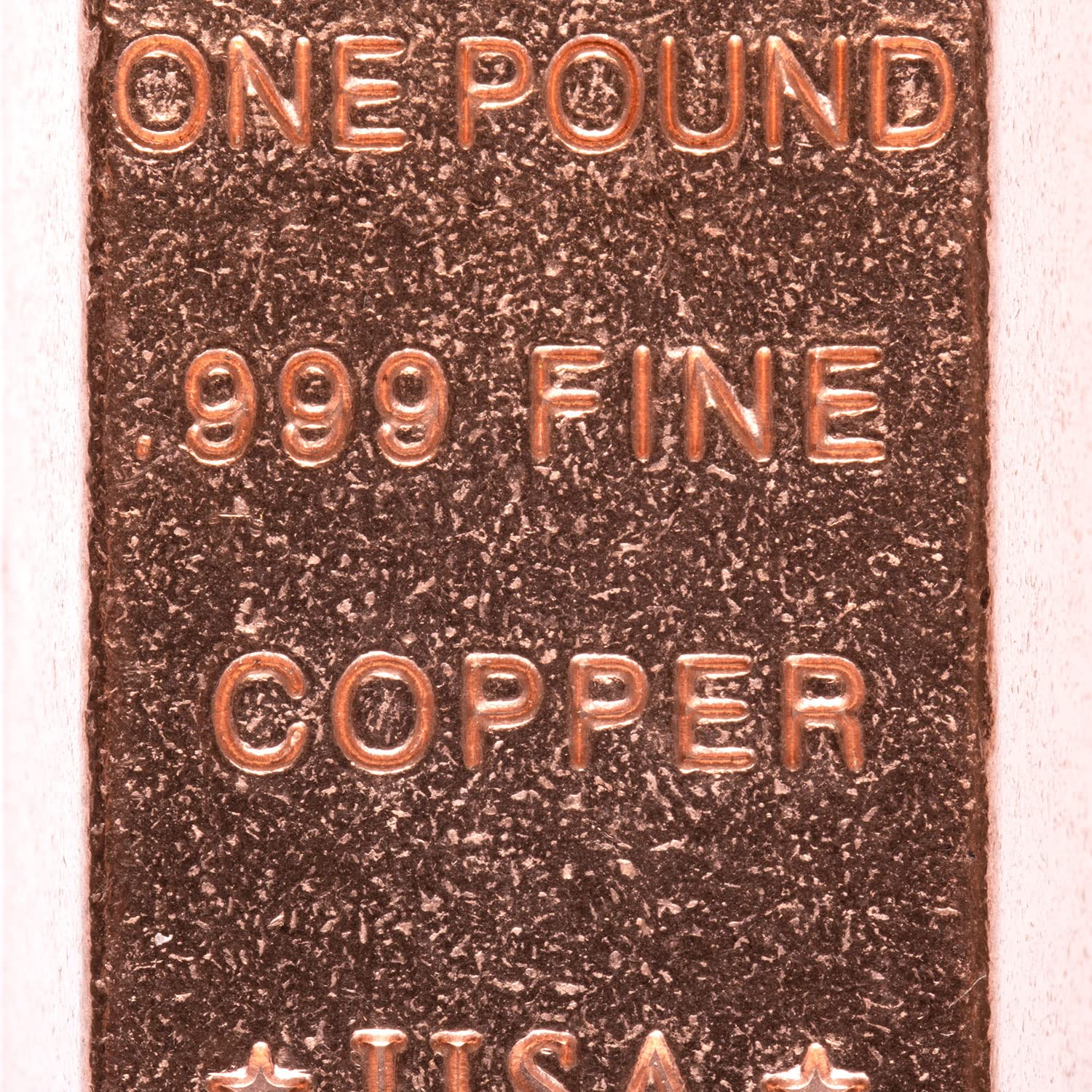 1 Pound Copper Bar Ingot Paperweight - 999 Pure Chemistry Element Design with Certificate of Authenticity by Unique Metals
