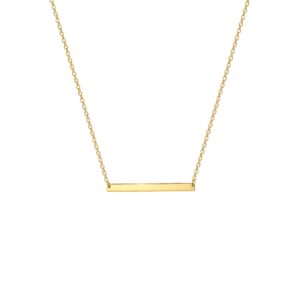 estendly simple gold bar necklace womens delicate handmade gifts for teen