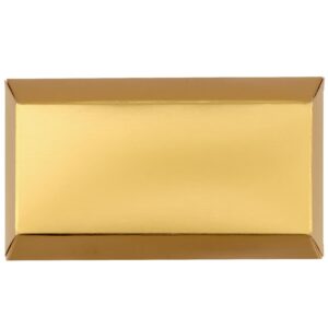 KEILEOHO 40 Pieces Gold Bar Party Boxes, Gold Bar Treat Boxes, Treasure Gold Bar Candy Boxes, Golden Paper Box for Candy, Treats, Crafts Decoration, 5.5 x 3.2 Inch