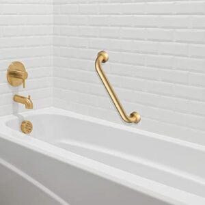 Gabrylly 15“ Grab Bar Handle for Bathroom Toilet Bathtubs and Showers, Brushed Gold