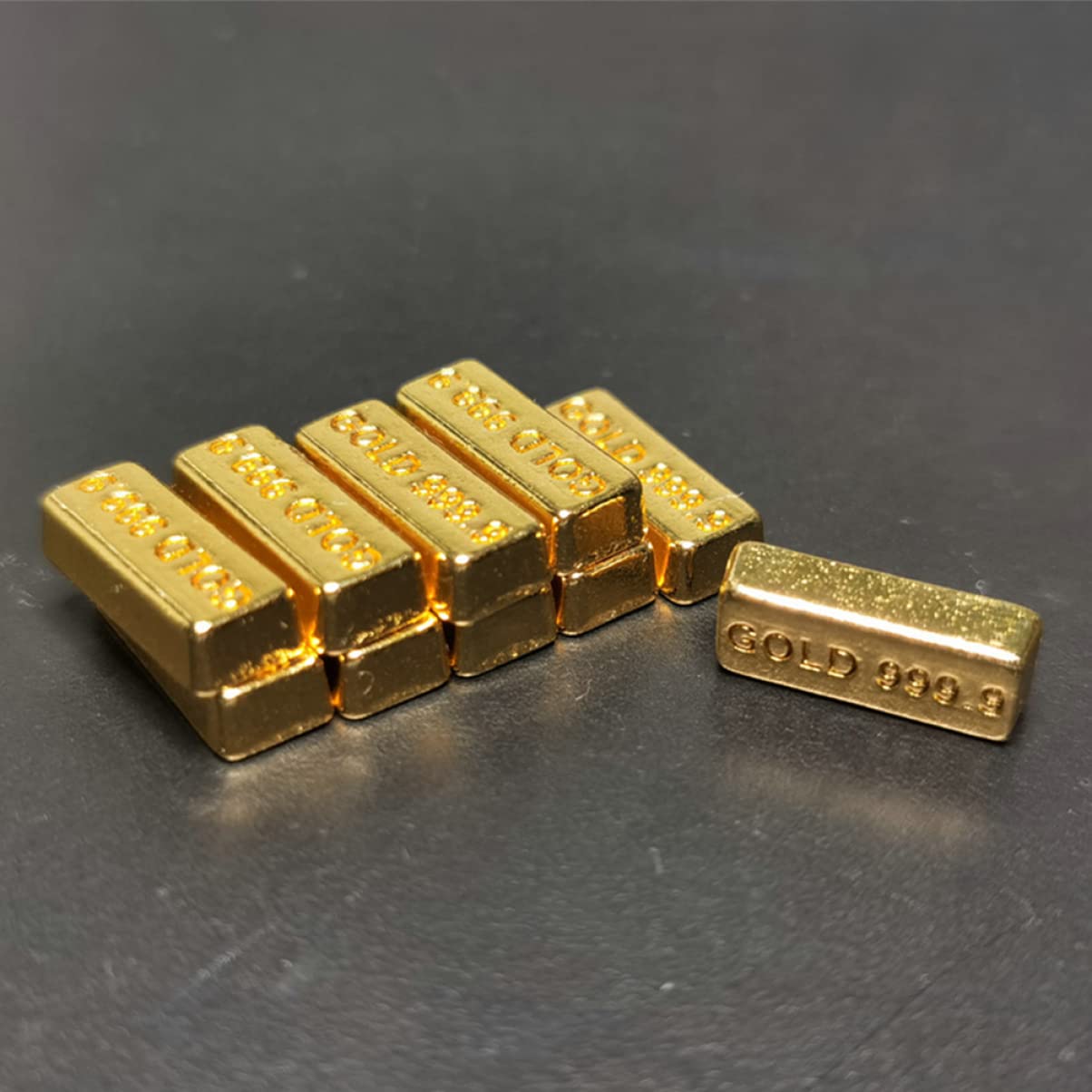 jojofuny 30 PCS Dollhouse Mini Mini Model Mini Fake Gold Brick Mini Gold Fake,