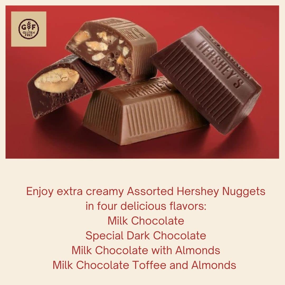 Assorted Chocolate Nuggets, 2 Lbs., Bulk, Foil Wrapped, Perfect for Weddings, Anniversaries, Showers, Corporate Events, Candy Bowls & Buffets, Gifts & More!