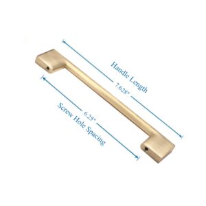 Southern Hills 5 Pack Gold Cabinet Pulls 160mm Brushed Gold Drawer Pulls Gold Handles for Drawers Brushed Brass Drawer Pulls Gold Cabinet Handles Brass Cabinet Pulls Gold Kitchen Hardware Cupboard