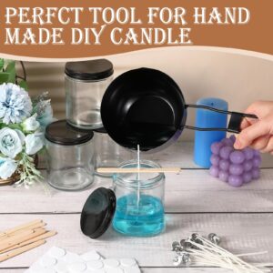 Dandat Candle Making Kit for Adults Beginners Candle Making Supplies DIY Crafts Kits including 20 Candle Jars with 100 Candle Wick 100 Wicks Stickers and Wooden Centering Devices for Making Candles