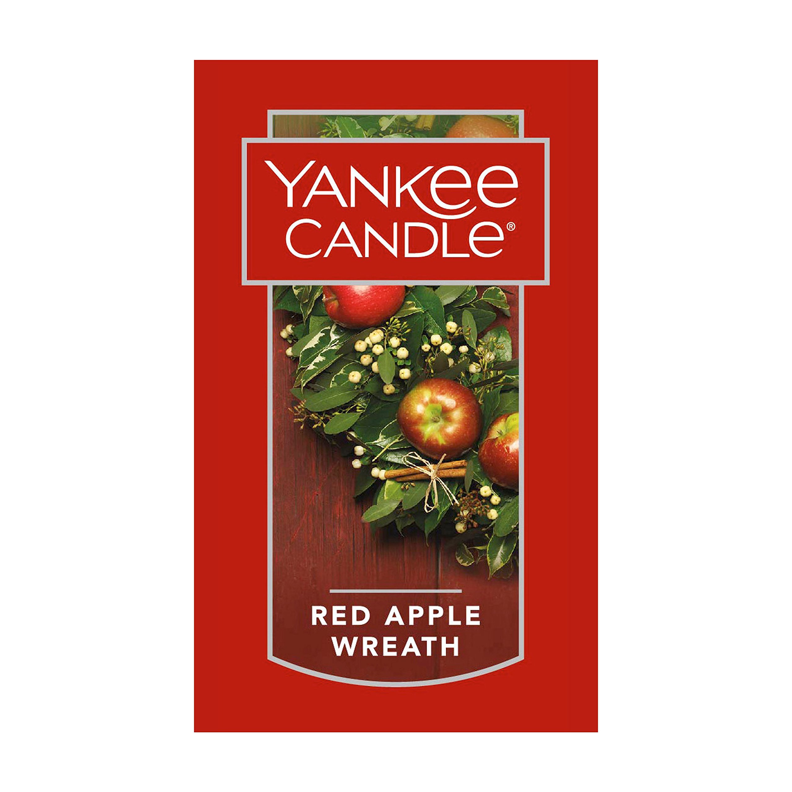 Yankee Candle Apple Wreath Scented, Classic 22oz Large Jar Single Wick Candle, Over 110 Hours of Burn Time | Holiday Gifts for All