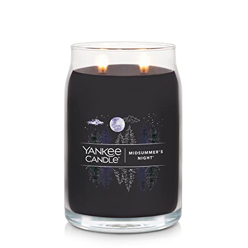 Yankee Candle MidSummer's Night Scented, Signature 20oz Large Jar 2-Wick Candle, Over 60 Hours of Burn Time, Ideal for Home Decor and Gifting