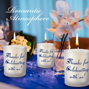 Tanlade 20 Pcs Sublimation Glass Tealight Candle Holders Bulk 7 oz Sublimation Glass Jar Frosted Candle Jars with Bamboo Lid Decorative Candle Containers for Making Candles Wedding Party Table Decor