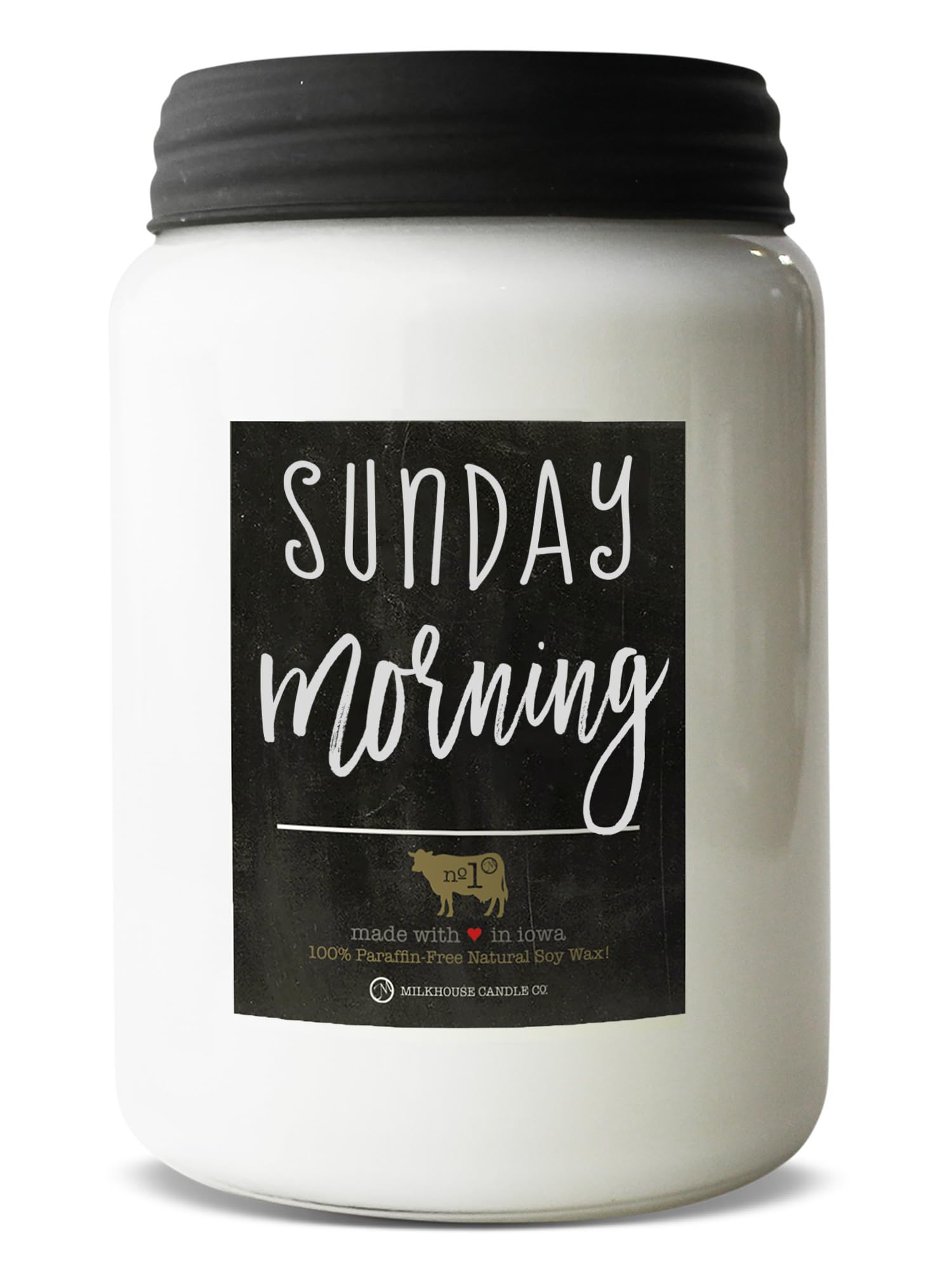 Milkhouse Candle Company - Sunday Morning - 26oz Beeswax and Soy Candles - Farmhouse Collection - 100% Natural, Paraffin Free, with Premium Fragrance Oil, Glass Jars with Lids