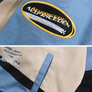 Aelfric Eden Men's Varsity Jacket Harajuku Vintage Graphic Baseball Jacket Unisex Coats Streetwear
