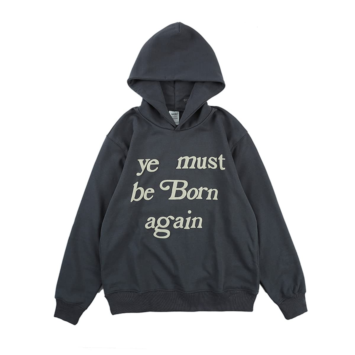 DONCARE Ye Must Be Born Again Hoodie Men's West Creativity Sweatshirt Black