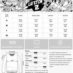 Laixton Men's Oversized Hoodie Pullover Unisex Graphic Sweatshirts Hoodies Casual Tunic Anime Streetwear Aesthetic Top Pink