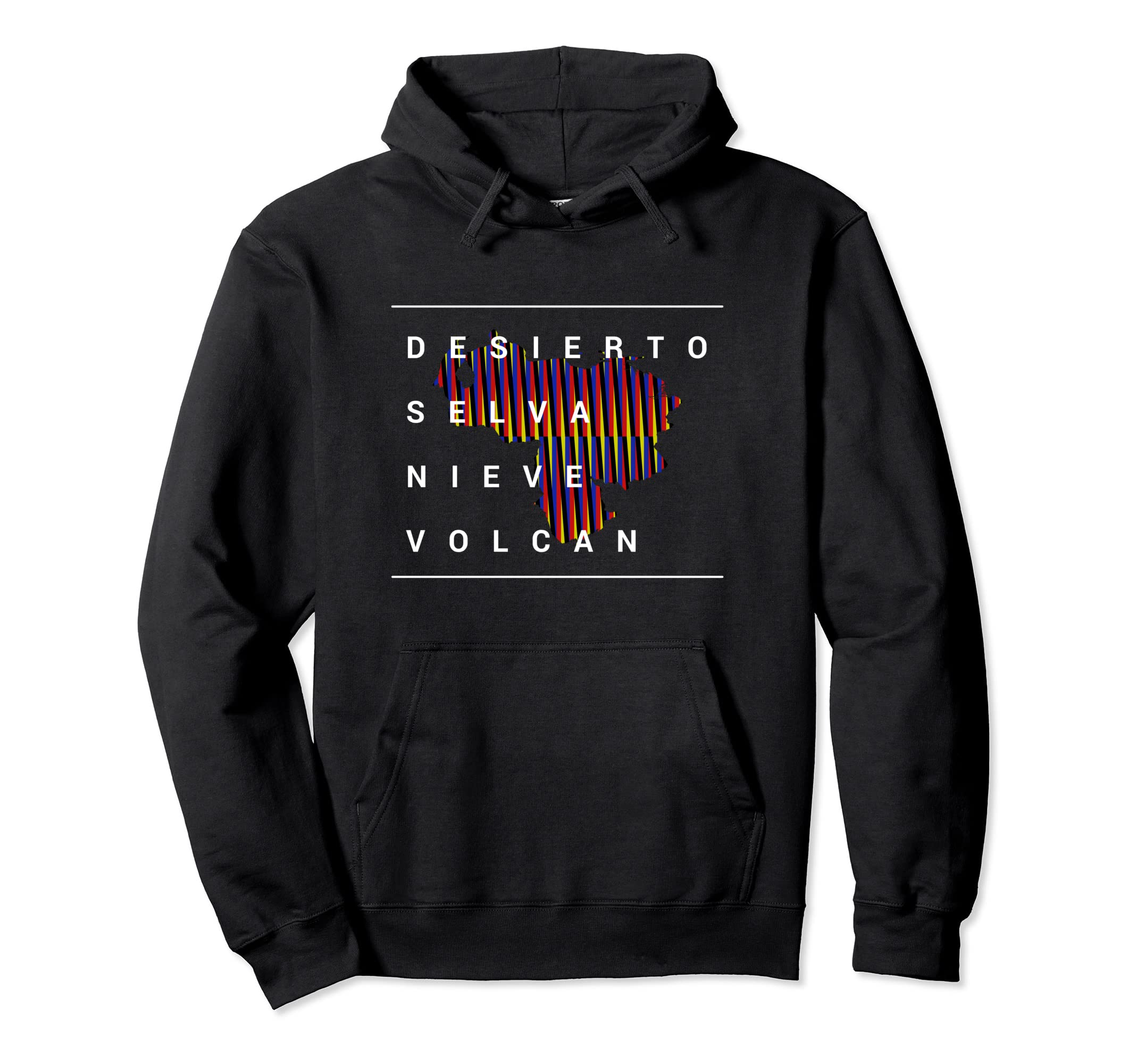 Venezuela Desierto Selva Nieve Venezuelan Chromatic Art Gift Pullover Hoodie