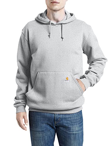 Carhartt Men's Loose Fit Midweight Sweatshirt, Heather Grey, Large Tall