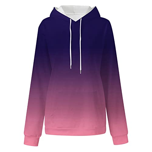 lightning deals of the day prime today only Scuba Dupes Sweatshirt Oversized Hoodies Sweatshirt For Women Fall Trendy 2023 Teen Girls y2k Clothes Long Sleeve Gradient Pullover Hoodie Purple 3X