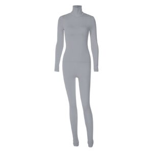 Ceboyel Women Long Sleeve Jumpsuit Tracksuit High Neck Running Onesie Rompers Sexy Casual Club Bodycon Outfits