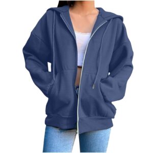 smidow cute hoodies for teen girls fashion fall y2k clothes 2023 full zip up hooded sweatshirts with pockets casual jacket