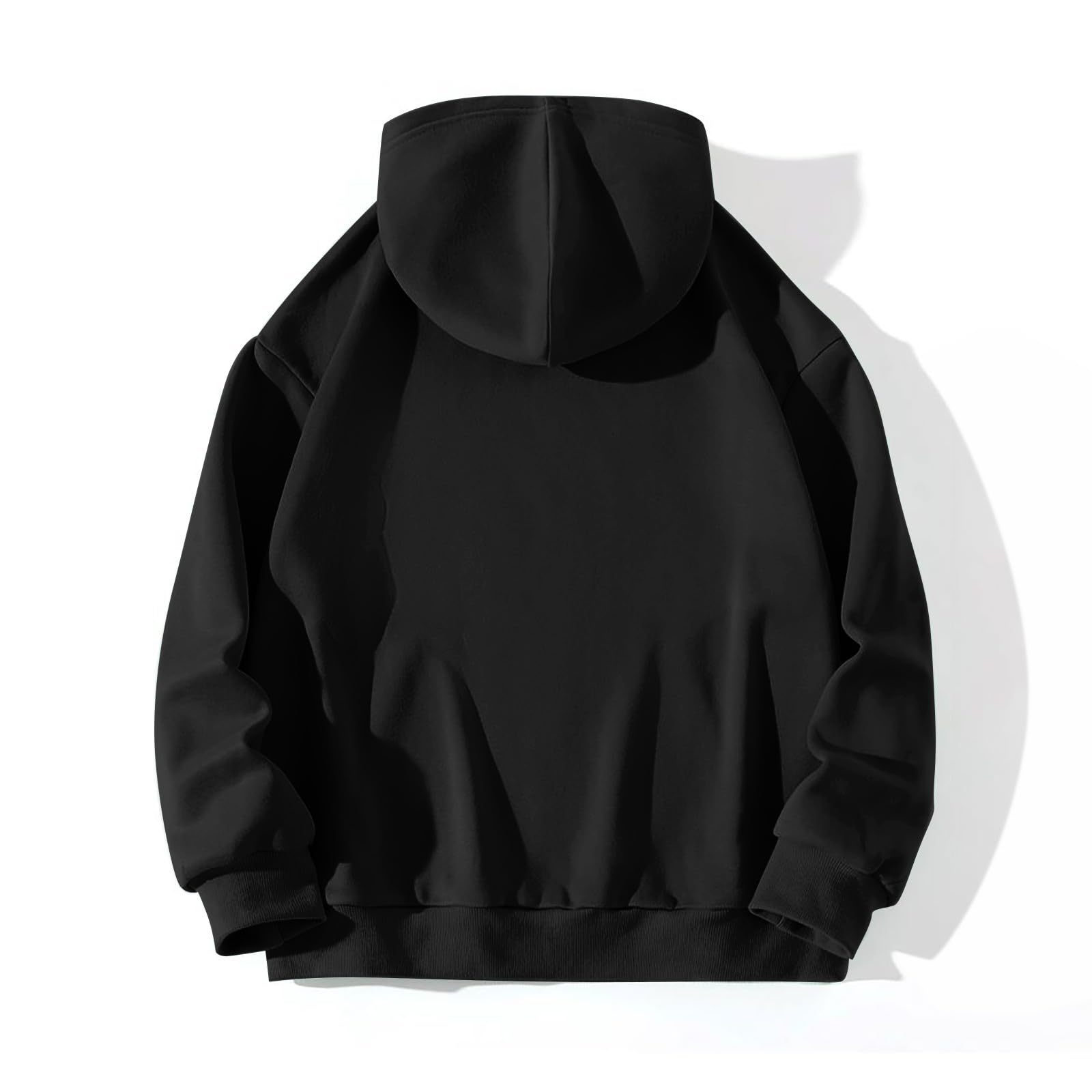 BLUBUKLKUN Hoodies for Women I May BE WRONG BUT IT'S HIGH UNLIKELY Letter Printed Oversized Y2K Hoodie Plain Sweatshirt (Black, L)