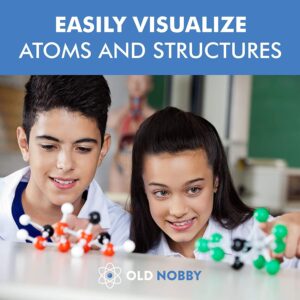 Organic Chemistry Model Kit (115 pc) Chemistry Set Molecular Model Kit with Atoms, Bonds, Instructional Guide - STEM Science Kit for Kids Toys Chemistry Kit for Students, Teachers, Young Scientists