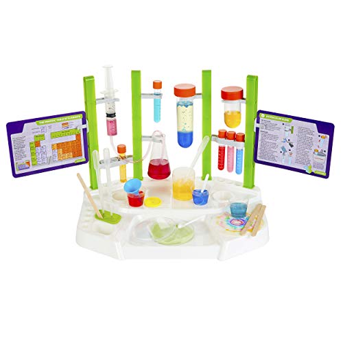 Thames & Kosmos Ooze Labs Chemistry Station Science Experiment Kit, 20 Non-Hazardous Experiments Including Safe Slime, Chromatography, Acids, Bases & More, Multi-color