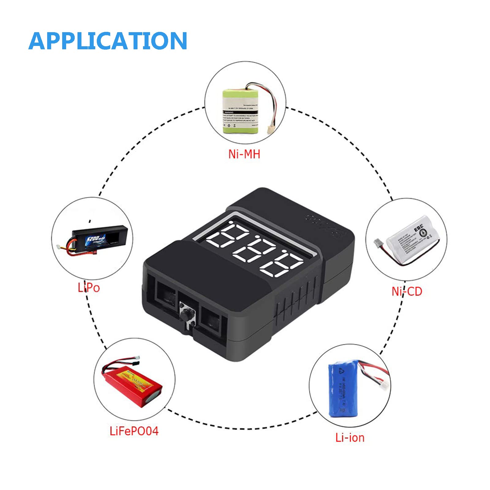 SIPYTOPF 3 Pack Lipo Battery Tester,BX100 RC 1-8S Low Voltage Buzzer Alarm Super Sound Warning Checker with LED Indicator Lipo/Li-ion/LiMn/Li-Fe