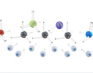 Happy Atoms Magnetic Molecular Modeling Introductory Set | Intro to Atoms, Molecules, Bonding, Chemistry | Create 508 Molecules | 73 Activities | Plus Free Educational App for iOS, Android