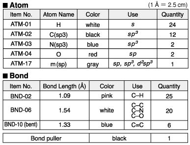 HGS 1002Alpha Polyhedron Molecular Model Organic Chemistry Introductory Set