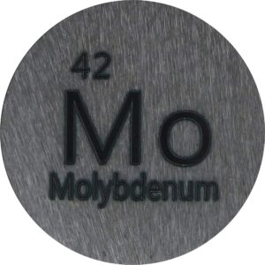 Molybdenum (Mo) 24.26mm Metal Disc 99.95% Pure for Collection or Experiments