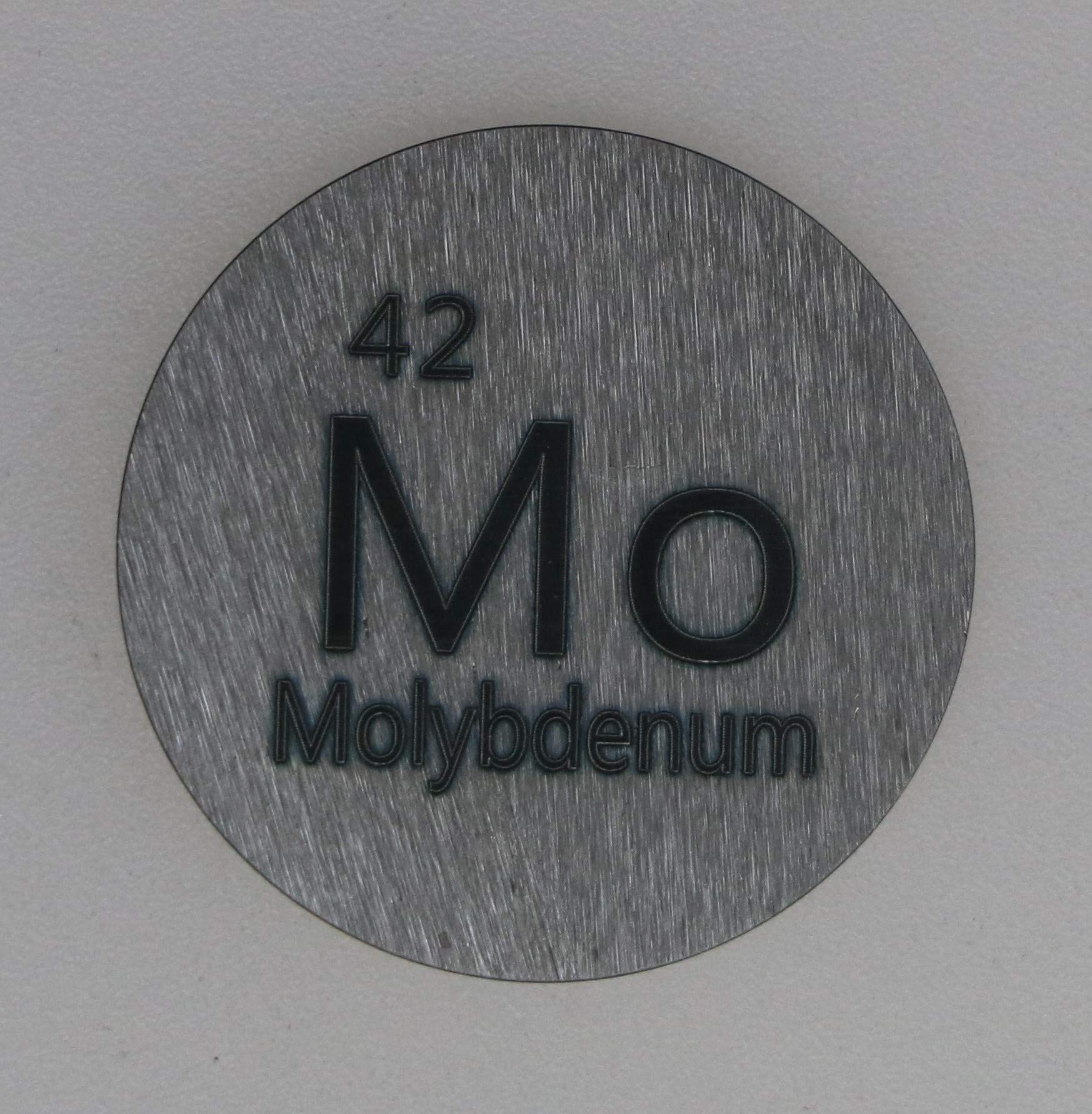 Molybdenum (Mo) 24.26mm Metal Disc 99.95% Pure for Collection or Experiments