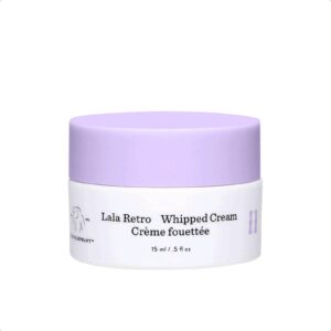 Drunk Elephant Lala Retro Whipped Cream. Replenishing Moisturizer for Skin Protection and Rejuvenation (15 mL / 0.5 Fl Oz)