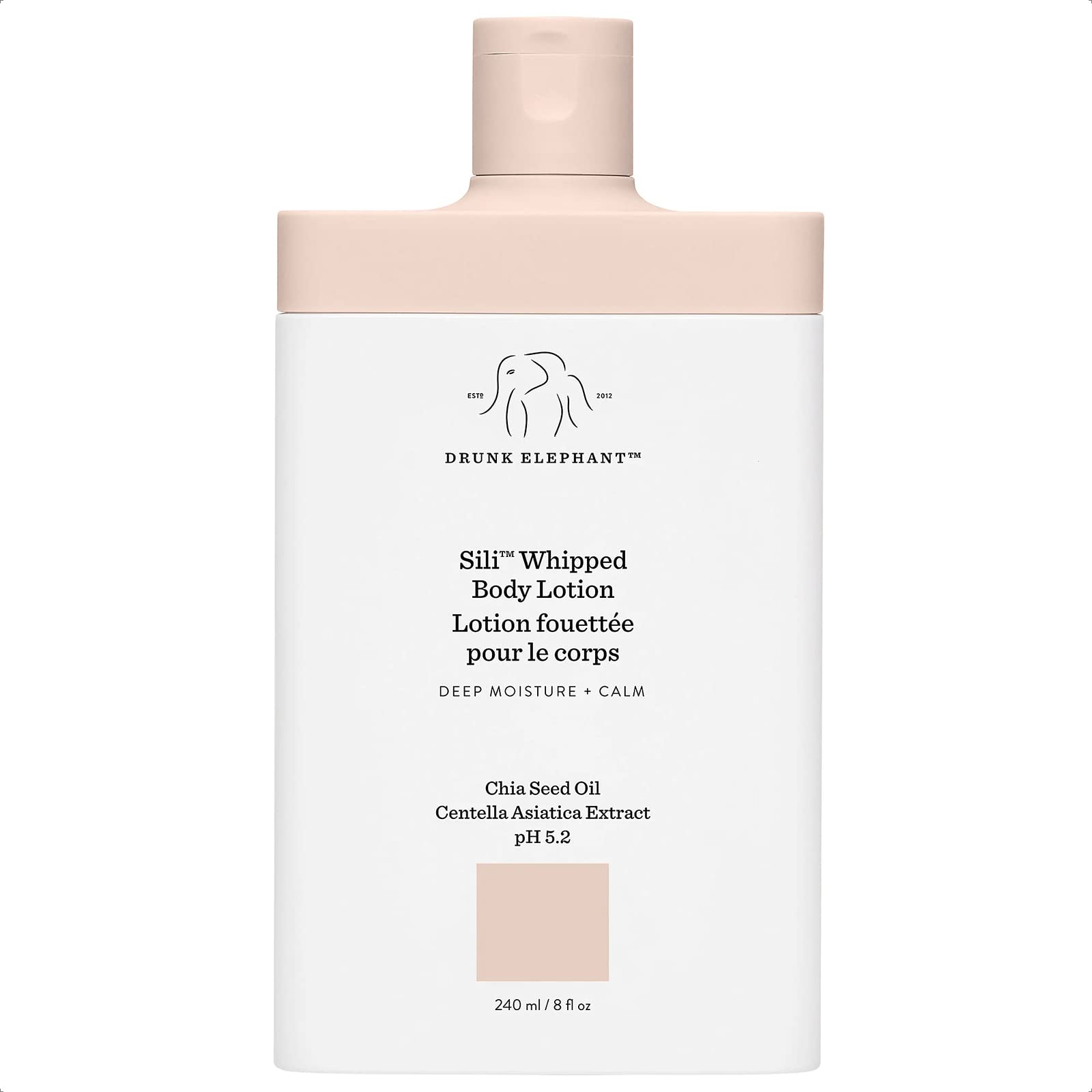 Drunk Elephant Sili Whipped Body Lotion. Deeply Moisturizes, Replenishes, and Soothes (240 mL / 8 Fl Oz)